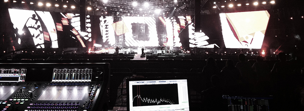 Impianto montato al concerto